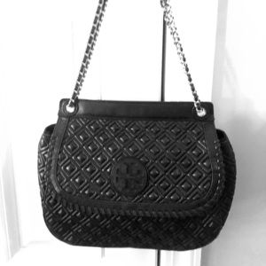 Tory Burch Quilted Marion Saddle Bag